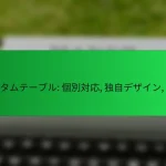 カスタムテーブル: 個別対応, 独自デザイン, 特注